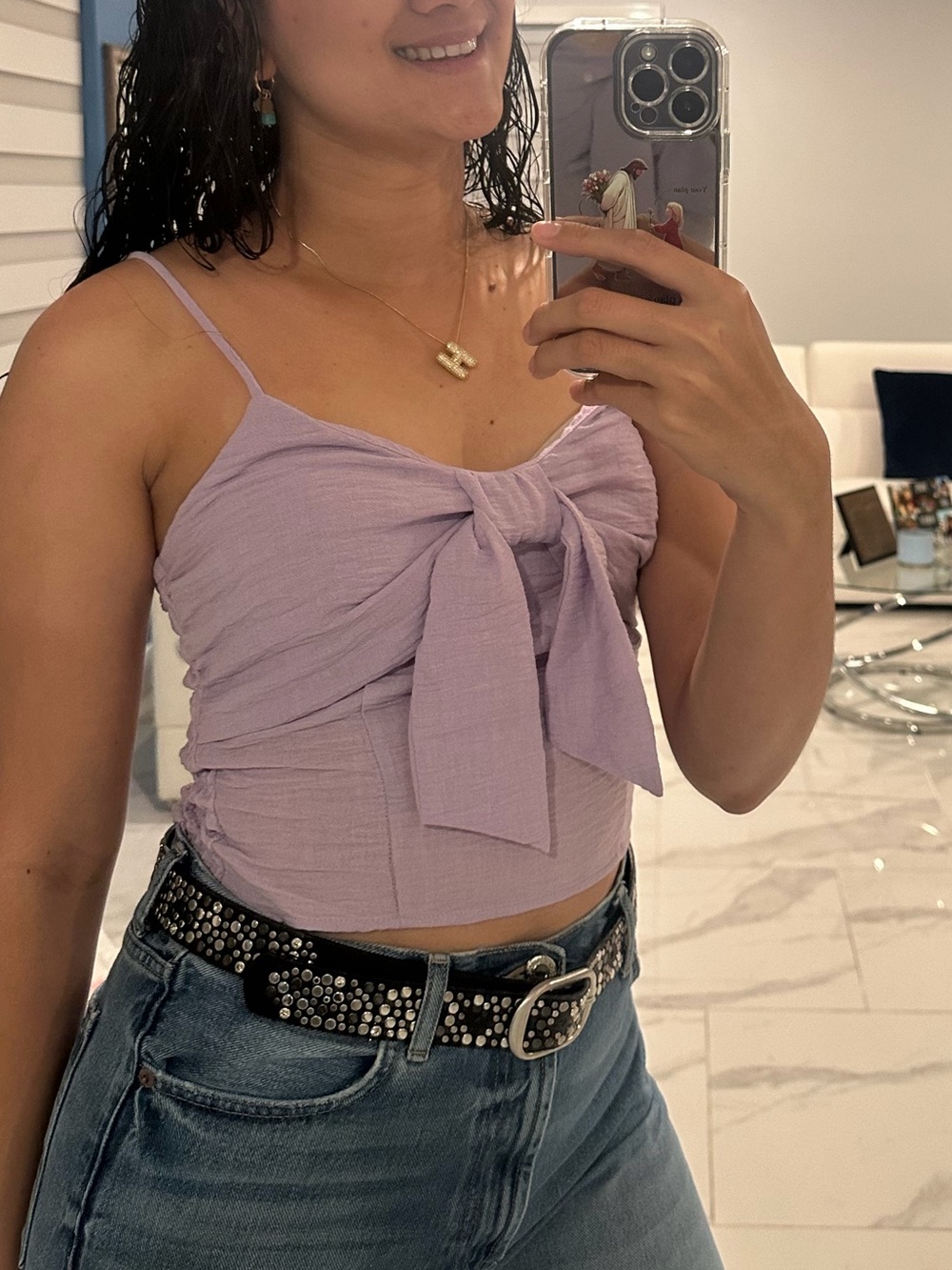 Lavender Crop Top (Size:M)  Worn once.